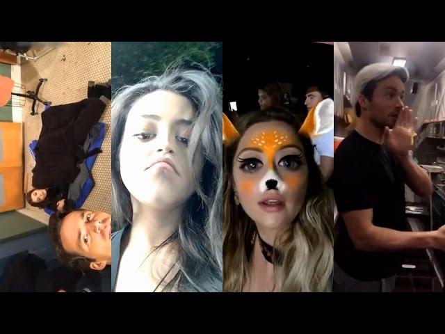 PLL Season 7B Set: Ashley Benson, Lucy Hale, Shay Mitchell & Ian Harding