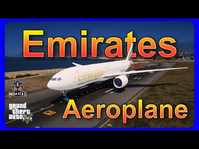 How to Install Boeing 777-200 (Emirates) in Gta 5 | GTA 5 PC Mods 2024 | Musa Gta 5 Modder