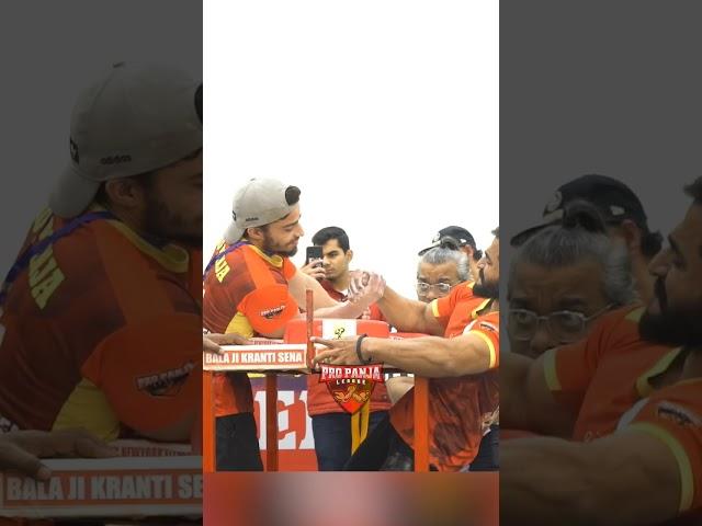 Parmeet Singh vs Ashish Mehta Crazy Arm Wrestling match #shorts #viralshorts2023 #ytshortsindia