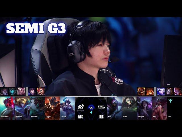 WBG vs BLG - Game 3 | Semi Final LoL Worlds 2024 | Weibo Gaming vs Bilibili Gaming G3 full