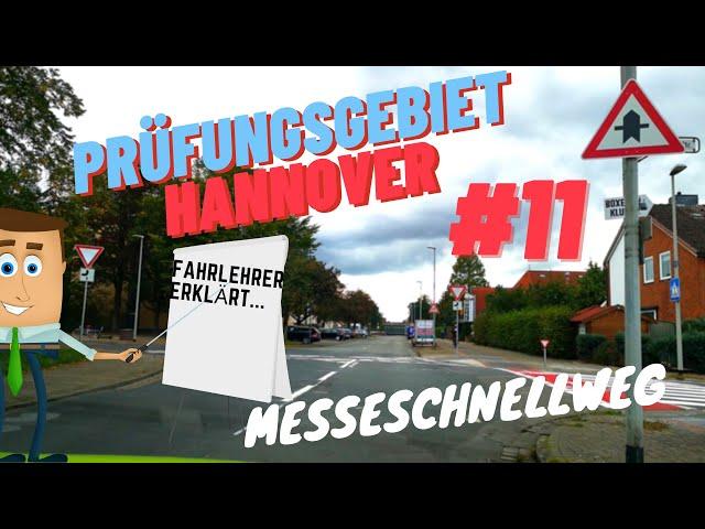 Führerschein leicht gemacht - Fahrt durchs Prüfungsgebiet Hannover Süd (Messeschnellweg) Teil 11