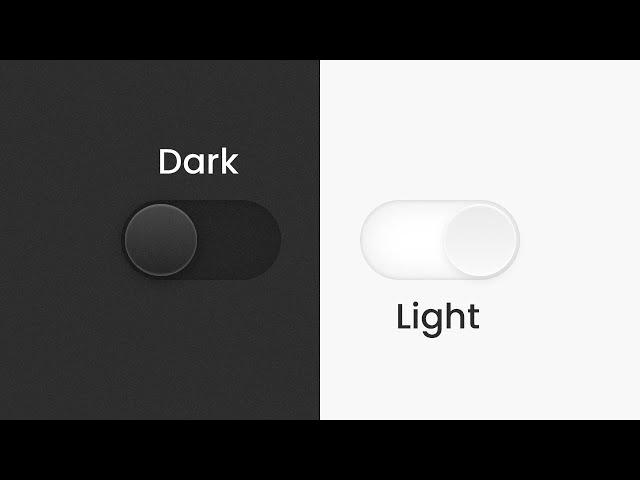 CSS & Javascript Toggle Button | Dark and Light Mode