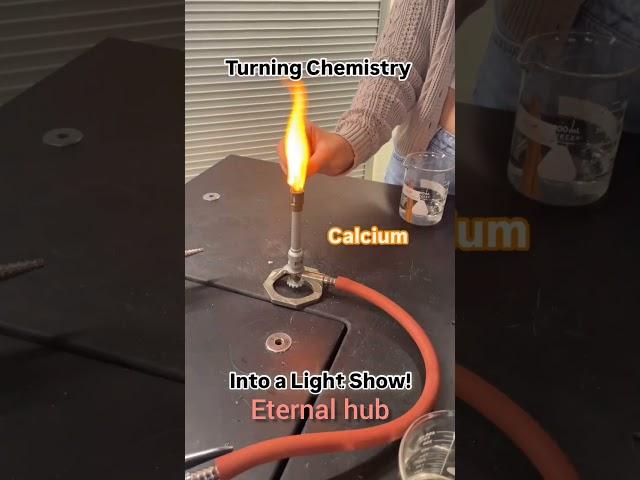 Turning chemistry in light show ||ETERNAL HUB || #shorts #chemistry #eternalhub #earth #physics