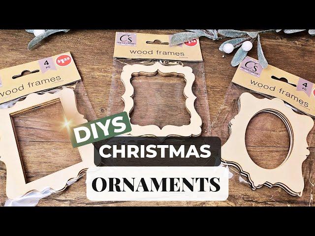 DIY Dollar Tree Frame Magic: Transform Christmas Ornaments into Stunning Holiday Crafts! 