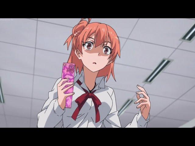 Yui drops Hachiman’s phone