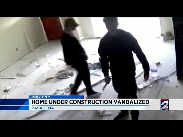 Home under construction vandalized