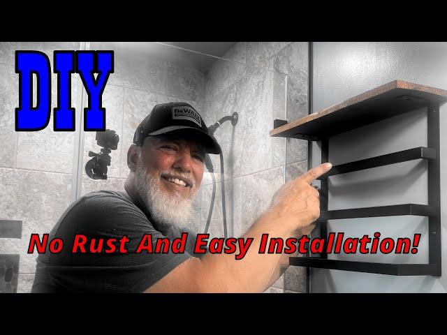 Transform Your Bathroom with This No-Rust, Easy-Install Towel Rack & Shelf Unit! Step-by-Step Guide