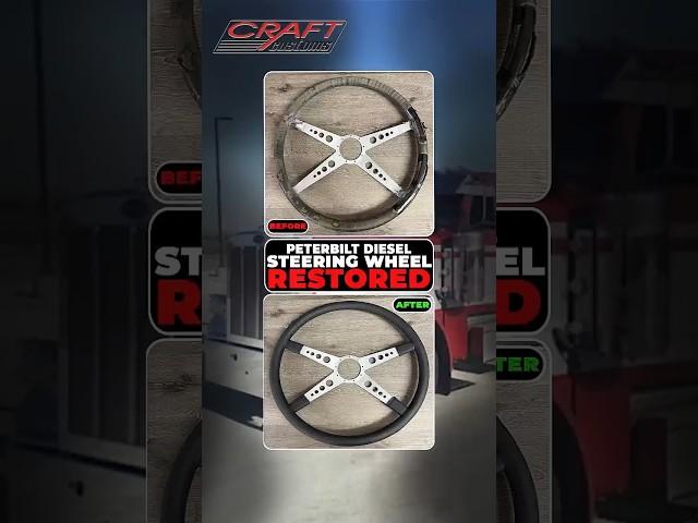 Peterbilt Diesel Steering Wheel Restored