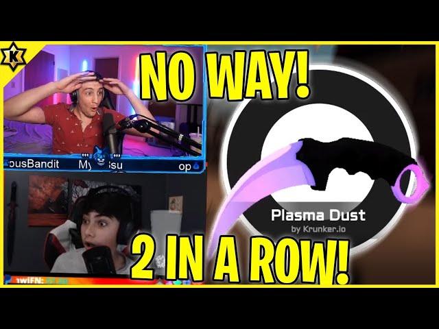 BACK TO BACK PLASMA DUST UNBOXING "DOUBLE NUKE" - Krunker.io Twitch Clips of the Week