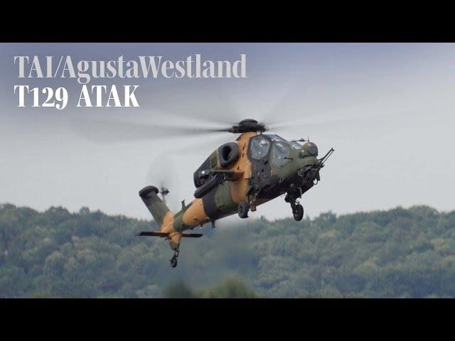 TAI/AgustaWestland A129 ATAK Shows Aerobatic Maneuvers at Farnborough Airshow 2022 – AIN