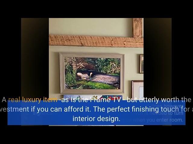 Video Review Deco TV Frames - Warm Silver Smart Frame Compatible ONLY with Samsung The Frame TV...