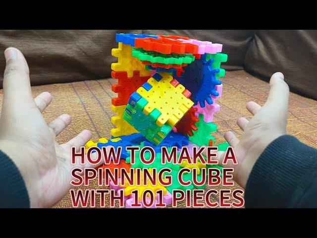 HOW TO MAKE A SPINNING CUBE WITH 101 PIECES