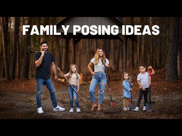 Family Photoshoot Posing Ideas in the Forest with Canon EOS R5 + RF 85mm 1.2L Behind the Scenes POV