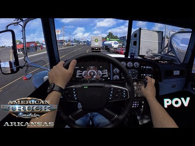 POV: Exploring the NEW Arkansas DLC in ATS! | Fanatec DD+ | Moza TSW