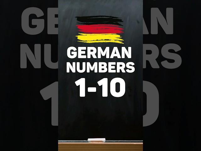 Learn Counting In German Numbers 1-10 for Beginners #germanlesson #learngerman