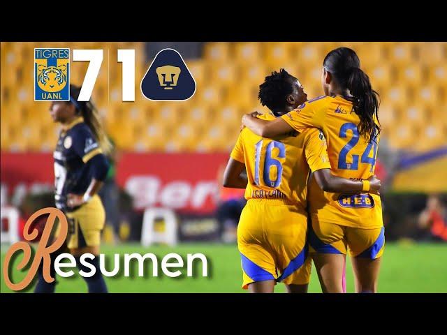 TIGRES 7-1 PUMAS 4tos de Final Vuelta | Goleada y las Amazonas a Semifinales