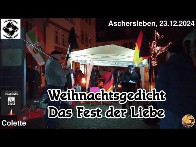 Das Fest der Liebe  - Ein "Weihnachtsgedicht" - Colette I Aschersleben, 23.12.2024