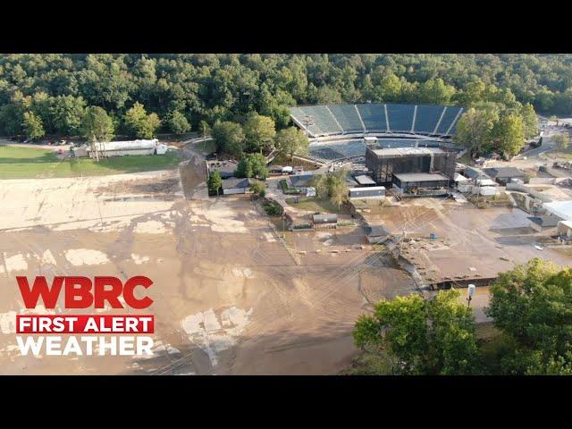 WBRC SkyTracker - Flooding at Oak Mtn. Amphitheatre in Pelham, Ala.