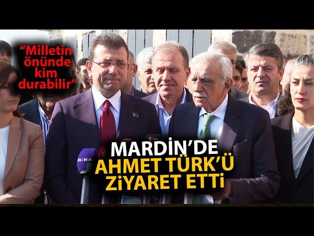 Ekrem İmamoğlu, Mardin'de Ahmet Türk'ü ziyaret etti! Millet açıklaması büyük alkış aldı!