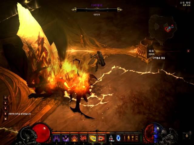 Diablo 3 Demon hunter lvl 30 Act 4 diablo boss clear (KOREA)