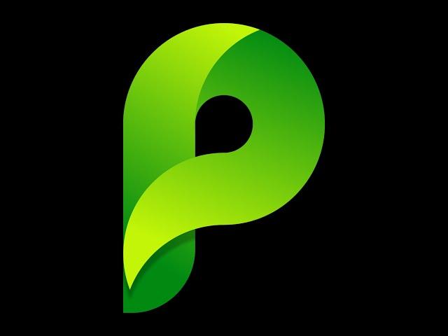 How To make LETTER P LOGO DESIGN with corel draw