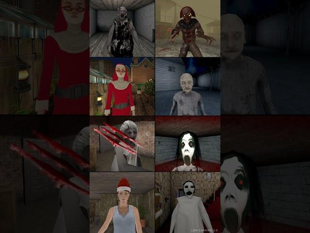 Granny Is Angelina Vs Death Park 1 Vs Evil Nun 2 Vs Grandpa Vs Slendrina Asylum Vs Slendrina &+