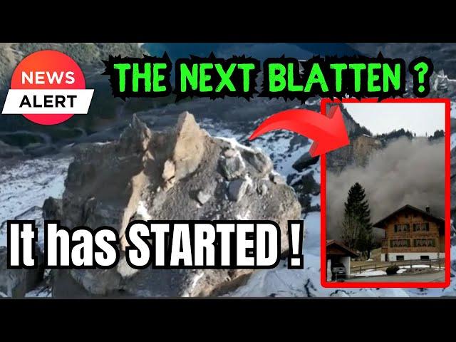 A Landslide TWICE AS LARGE as the Blatten one could hit Kandersteg !! Rocks are falling already !!!