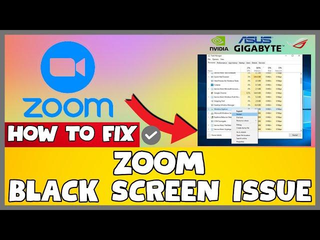 How to Fix Zoom Black Screen ISSUE | 2023 Easy Fix #updated