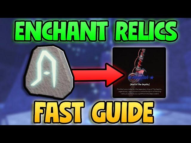 How To Get & Use ENCHANT RELICS In FISCH! How To Enchant Rod In FISCH! (Roblox FISH)