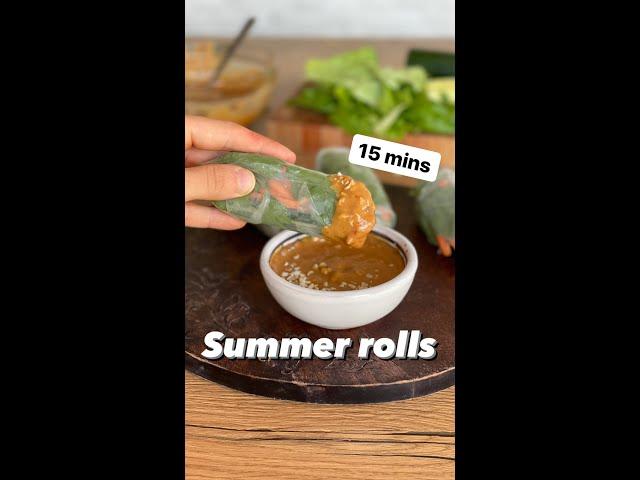 EASY SUMMER ROLLS 