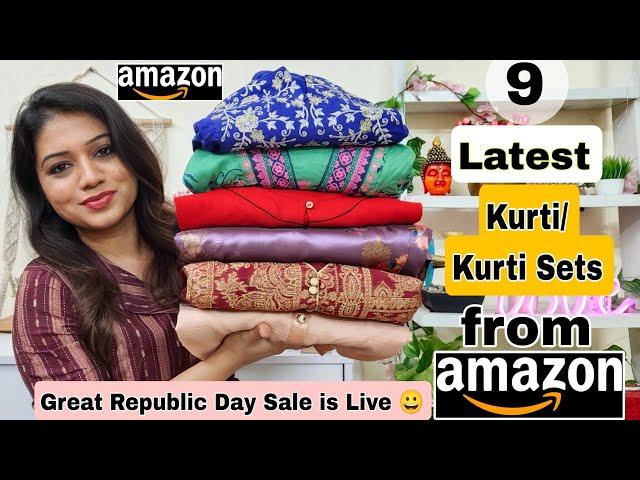  Amazon Huge Kurta Sets, Kurtis, Dresses & Winter wear Haul Starting Rs.243|️Amazon Haul