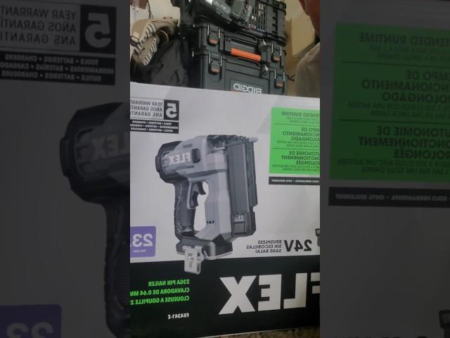 New flex pin nailer #tools #newtools #review #unboxing #lowes #whatsnext2024 #makita #shorts #mike