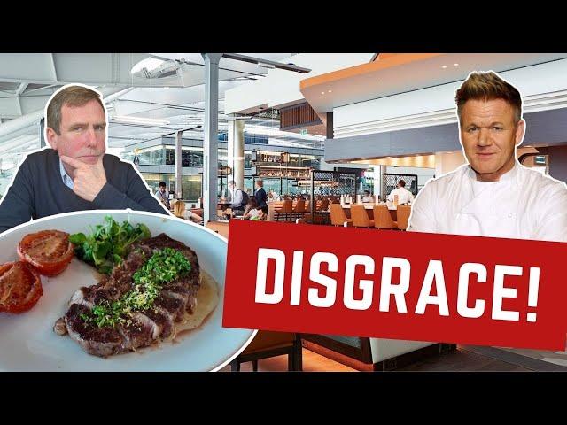 Reviewing GORDON RAMSAY AIRPORT RESTAURANT! Disgraceful Hidden Charge!