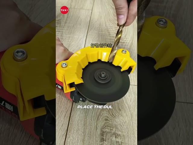 Turn Your Angle Grinder into a Drill Bit Sharpener #lifehacks #5minutecrafts #machine