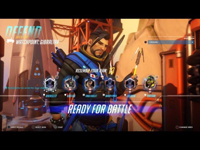 Overwatch|Hanzo Gameplay|No Commentary) (Ps5) 1080p)