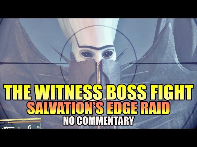 Salvation's Edge Raid: THE WITNESS BOSS FIGHT! (No Commentary) - Destiny 2 The Final Shape