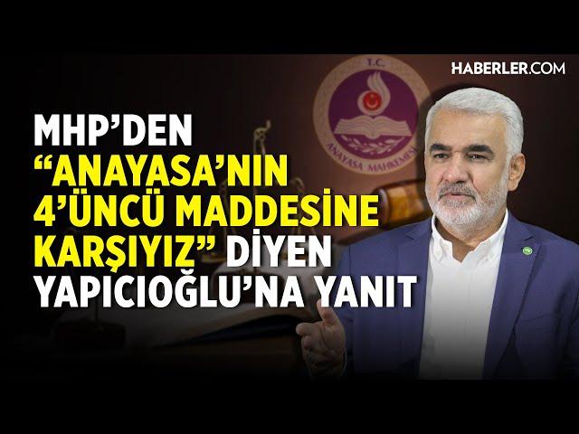 Anayasanın 4.Maddesi |  Özgür Özel'in Topu Attığı MHP'den Cevap Var!