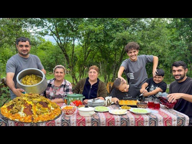 Grandma's Perfect Pilaf & Shawarma Recipe  Cooking Turkish Lahmacun and Icli Köfte  Mangal Salad