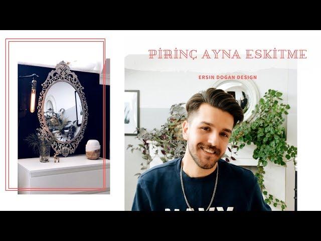 Pirinç Ayna Boyama/Eskitme/Yenileme  | DIY - Kendin Yap