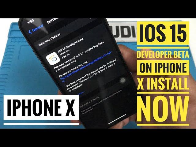 How to install iOS 15 developer beta on iPhone X | ASMR | RK Studios