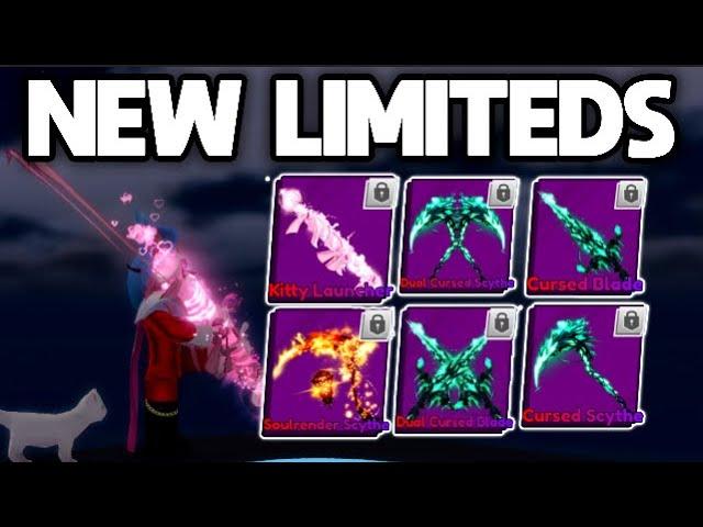 NEW CURSED LIMITEDS  +SHOWCASE!!! MORE In Roblox Blade Ball