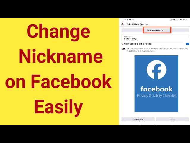 how to. change nickname on Facebook | how to add nickname on Facebook | Facebook nickname Change