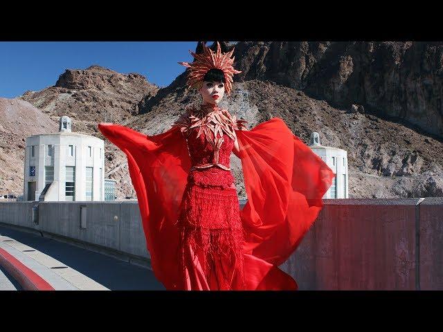 MAKING HISTORY: Jessica Minh Anh transformed Hoover Dam into a catwalk