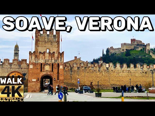 [4K] SOAVE, VERONA ITALY - THE MOST BEAUTIFUL VILLAGE OF ITALY | WALKING TOUR