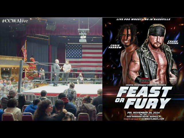 Chase Stevens vs. Chris Farrow, CCW Feast or Fury, Nashville, TN 11.29.24 (Full Match)