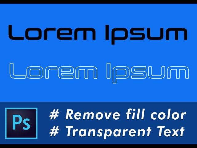 Photoshop Tutorial: Effortless Text Color Removal - Quick & Easy Method