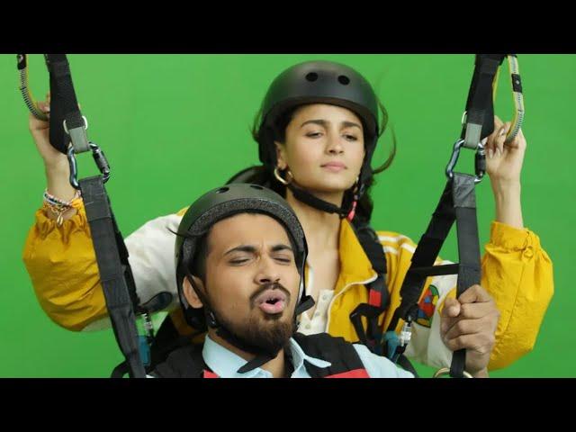 Perk ad shoot with @aliabhatt | paragliding man × alia bhatt biggest collab