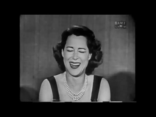 "TO TELL THE TRUTH"  --  KITTY CARLISLE GREAT QUESTION (1957 05 21)
