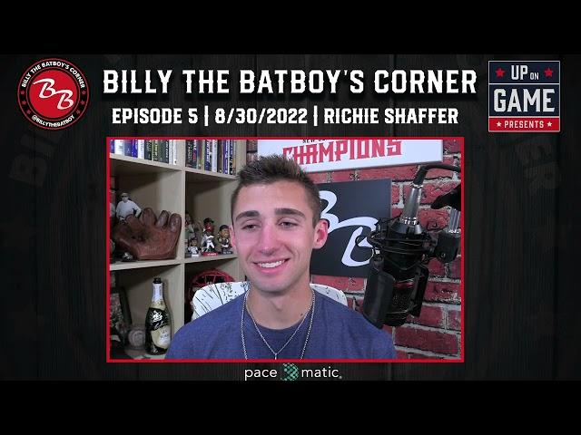 UP On Game Presents Billy The Batboy's Corner W/ Billy Pinckney Featuring Former MLB Richie Shaffer