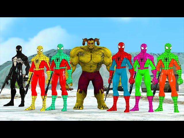 Team 5 Spiderman vs marvel's spider man 2 vs Hulk vs Batman vs Joker vs Thanos | New Universe 2023